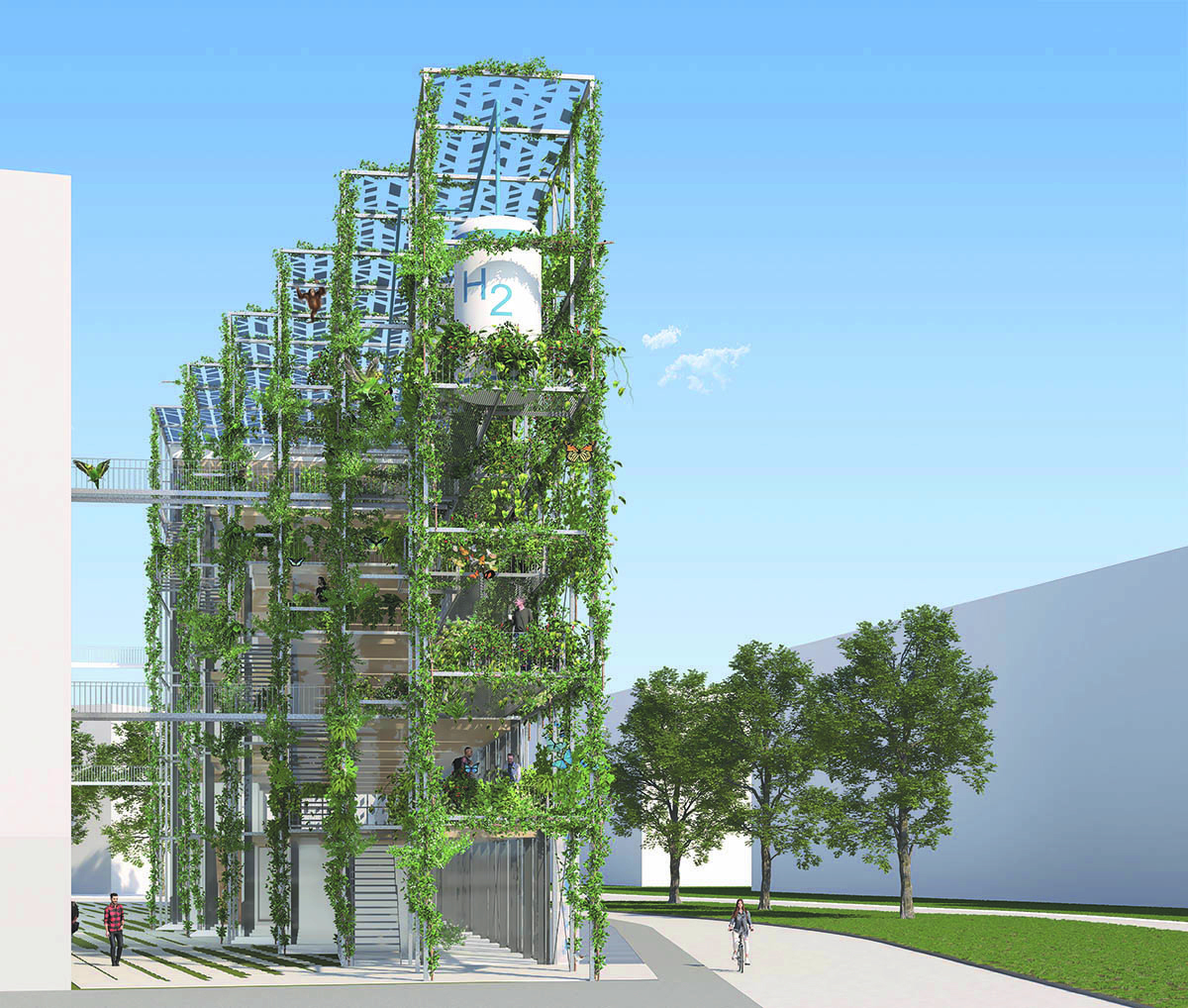 Innovationszentrum Green Tech, Mannheim (1st prize)